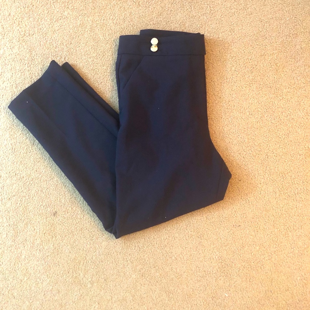 H&M Navy Blue Trousers in Size 8